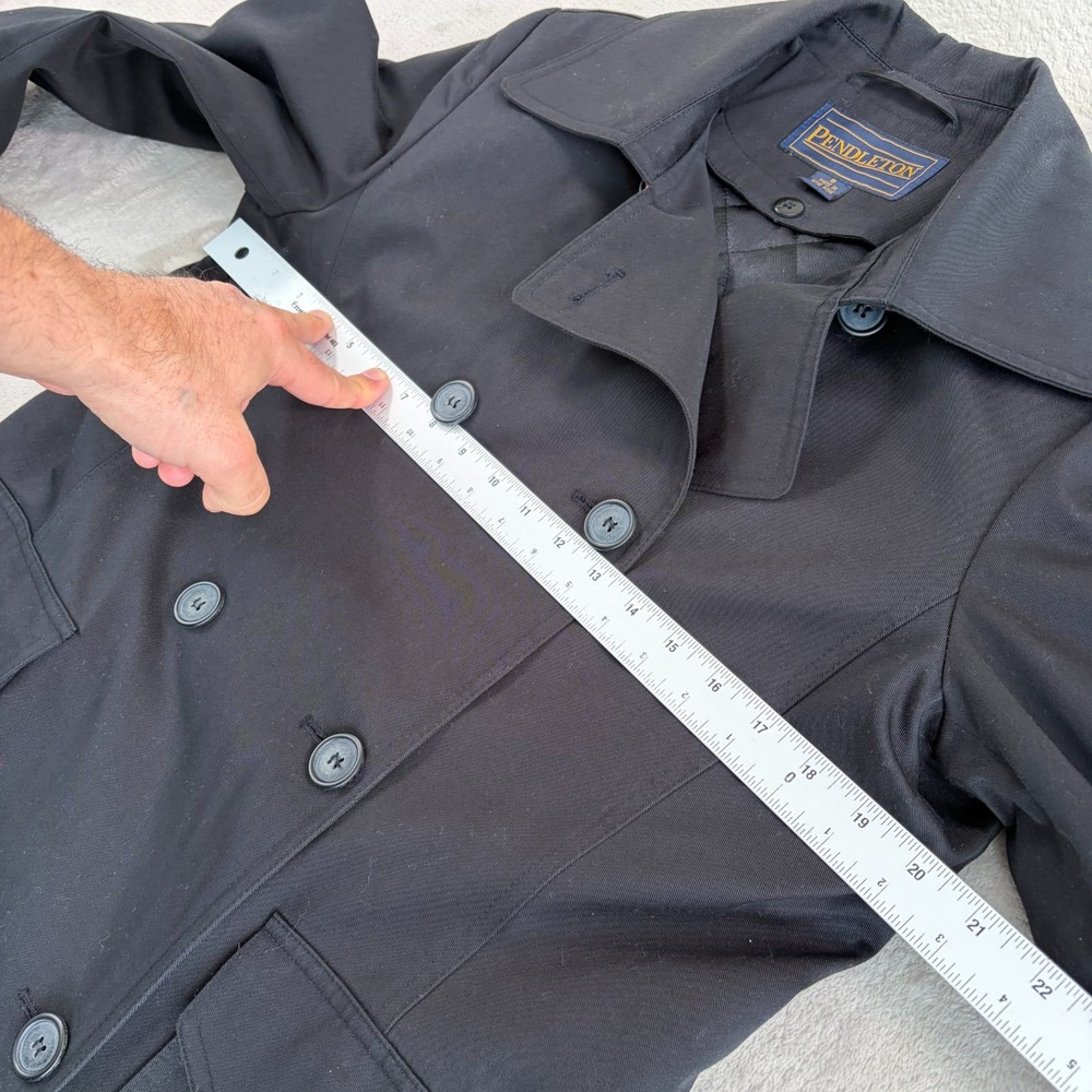 Vintage Pendleton Double Breasted Long Trench Coa… - image 7